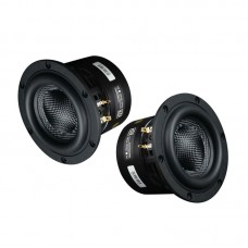 2PCS 4" 8Ω Subwoofer Speaker Hifi Speaker Unit Round-Shaped Loudspeaker Powerful Low Frequency