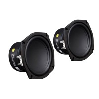 2PCS 5.25" 8 Ohm High Fidelity Woofer Speaker Unit Loudspeakers Boast Strong Bass Good Sound Density