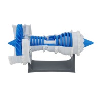 3D Printed Jet Engine Model Aircraft Engine Supercharged Engine w/ Sawtooth Nozzle For Trent 1000