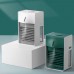 LL12 White Mini Fan Rechargeable Water Cooling Fan Desk Spray Fan Air Purifying With Negative Ion