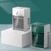 LL12 Green Mini Fan Rechargeable Water Cooling Fan Desk Spray Fan Air Purifying With Negative Ion
