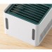 LL12 Green Mini Fan Rechargeable Water Cooling Fan Desk Spray Fan Air Purifying With Negative Ion