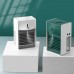 LL12 Mini Fan Rechargeable Water Cooling Fan Table Desk Fan Spray Fan Without Negative Ion Green