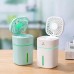 U9 300ML Rechargeable Air Humidifier Diffuser Spray Fan Mister Adjustable Fan Angle With Night Light