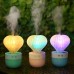 XRQ 150ML Cactus Air Humidifier Diffuser Dry Burn Protection Home Office Desktop Paper Night Light