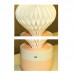 XRQ 150ML Cactus Air Humidifier Diffuser Dry Burn Protection Home Office Desktop Paper Night Light