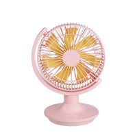 L10 Small Oscillating Desk Fan Portable Table Fan 180° USB Rechargeable For Office Bedroom Tabletop