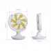 L10 Small Oscillating Desk Fan Portable Table Fan 180° USB Rechargeable For Office Bedroom Tabletop