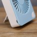 U2 Summer Small Desk Fan Mini Handheld Fan Portable Fan USB Rechargeable Adjustable Angles & Speeds
