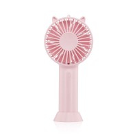 FS-MM-01 Mini Handheld Fan Small Desk Fan USB Rechargeable Portable Fan Eye-Catching Cat Appearance