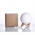 8CM 3D Moon Night Light Lamp USB Rechargeable Atmosphere Night Light Touch Control 3 Light Colors