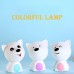 L2 Cute Doggie Colorful Night Light Bedroom Lovely Silicone Kids Bedside Lamp USB Rechargeable