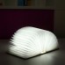 Wood Grain PU Folding Book Lamp Book Shaped Lamp Foldable Book Light Gift USB Rechargeable L Size