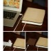 Wood Grain PU Folding Book Lamp Book Shaped Lamp Foldable Book Light Gift USB Rechargeable L Size