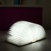 Wood Grain PU Folding Book Lamp Book Shaped Lamp Foldable Book Light USB Rechargeable Extra Mini