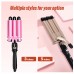 WT-199 Big Curls Curling Wand Three-Rod Curling Iron Quick Hair Curler Tool Low Power Consumption