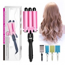 WT-199 Big Curls Curling Wand Three-Rod Curling Iron Quick Hair Curler Tool Low Power Consumption
