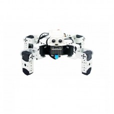 Bionic Quadruped Robot Spider Robot White Assembled For Graphical Programming Obstacle Avoidance