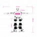 17DOF Humanoid Robot Educational Programming Robot White Assembled Cellphone APP Bluetooth Control