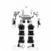 17DOF Humanoid Robot Educational Programming Robot White Assembled Cellphone APP Bluetooth Control