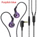 TZT-BL-03 In-Ear Earphones Headphones Wired Earbuds w/ Mic 10MM Carbon Diaphragm Dynamic Driver