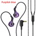 TZT-BL-03 In Ear Earphones Sport Wired Earbuds w/ 10MM Carbon Diaphragm Dynamic Driver Without Mic