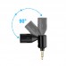 PU614B Condenser Microphone 3.5MM Jack Single Directional Adjustable Microphone For Mobile Phone