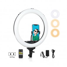 PU522 14.2"/36CM Dimmable LED Ring Light Photography Fill Light With Phone Clamp & Remote Control