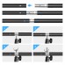 PU5204G 1x2M T-Shaped Photography Background Stand Kit Backdrop Stand Kit w/ Clips For Photo Studio