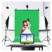 PU5204G 1x2M T-Shaped Photography Background Stand Kit Backdrop Stand Kit w/ Clips For Photo Studio