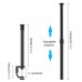 PU3064B C Clamp Central Shaft Extension Rod Light Stand Camera Monopod 33-60CM/13-23.6" w/ Ball Head