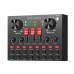 PU610B PULUZ Sound Card Mixer Recording Mixer For Mobile Phone Computer Bluetooth Anchor Live K Song