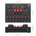 PU610B PULUZ Sound Card Mixer Recording Mixer For Mobile Phone Computer Bluetooth Anchor Live K Song