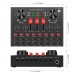 PU610B PULUZ Sound Card Mixer Recording Mixer For Mobile Phone Computer Bluetooth Anchor Live K Song