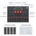 PU610B PULUZ Sound Card Mixer Recording Mixer For Mobile Phone Computer Bluetooth Anchor Live K Song