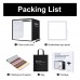 PKT3101B 9.8" Puluz Photo Light Box Foldable Shooting Tent Shadowless Light w/ 12-Color Backdrops