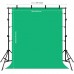 PKT5204 2x2M/6.6x6.6FT Background Stand Kit Photo Studio Backdrop Stand Kit Red/Blue/Green Backdrops