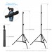 PKT5204 2x2M/6.6x6.6FT Background Stand Kit Photo Studio Backdrop Stand Kit Red/Blue/Green Backdrops