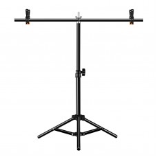 PU3054B 67CM/26.7" T-Shaped Photo Studio Background Stand Backdrop Stand w/ Clips Without Backdrops