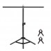 PU3054B 67CM/26.7" T-Shaped Photo Studio Background Stand Backdrop Stand w/ Clips Without Backdrops