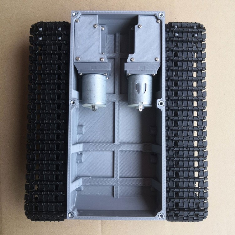 Assembled RC Tank Chassis Tracked Chassis DIY Climbing Car 3D Printing