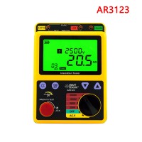 AR3123 Insulation Tester 250~2500V Megohmmeter Digital Insulation Resistance Tester With Large LCD