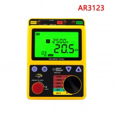 AR3123 Insulation Tester 250~2500V Megohmmeter Digital Insulation Resistance Tester With Large LCD