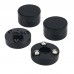 3pcs Black Anti-shock Absorber Foot Feet Pads Vibration Absorption Stands Spikes for HIFI Audio Speakers Amplifier Preamp DAC CD Player