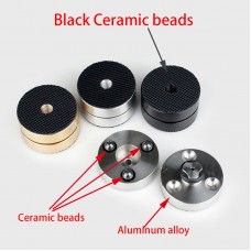 3pcs Black Ceramic Ball Anti-shock Absorber Foot Feet Pads Vibration Absorption Stands Spikes for HIFI Audio Speakers Amplifier Preamp DAC CD Player