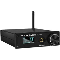 SUCA AUDIO DAC-Q6 PRO Black Hifi Headphone Amp Bluetooth 5.0 DAC Preamplifier DSD512 Power Adapter