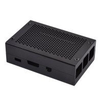 For Raspberry Pi 3 Case Black Aluminum Alloy Raspberry Pi 3 Heatsink Case Perfect For DIY Makers