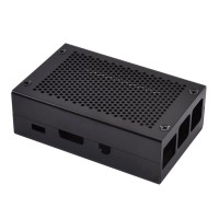 For Raspberry Pi 3 Case Black Aluminum Alloy Raspberry Pi 3 Heatsink Case Perfect For DIY Makers