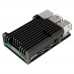For Raspberry Pi 4B Case Raspberry Pi 4 Heatsink Case Shell Kit Aluminum Alloy Black Without Fan