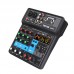 TEYUN NA4 Professional 4-Channel Stereo Mixer External Sound Card For Cellphone Live Streaming